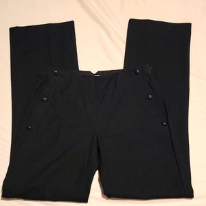 Navy blue wide leg pants